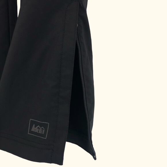 REI Womens Pants Hiking Trail Running Hybrid Ankle Zip Pockets Black S 32" Insem - Picture 4 of 8